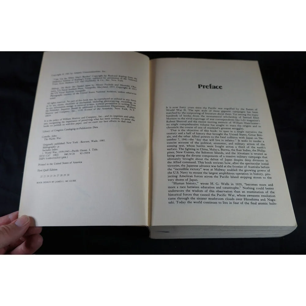 The Pacific War 1941-1945 John Costello First Quill Edition Paperback WWII